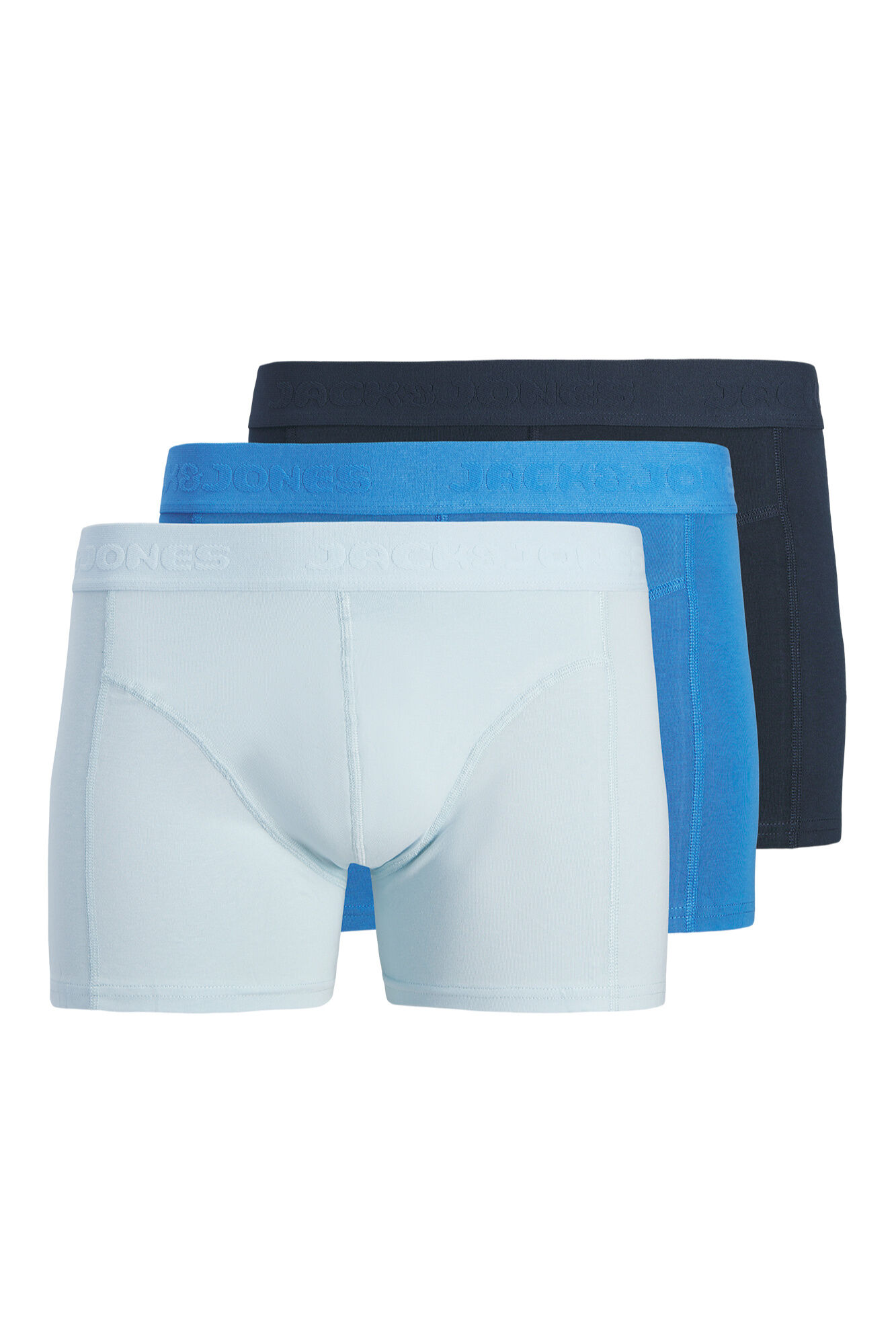 Jack & Jones Pack 3 boxers em algod&atilde;o org&acirc;nico