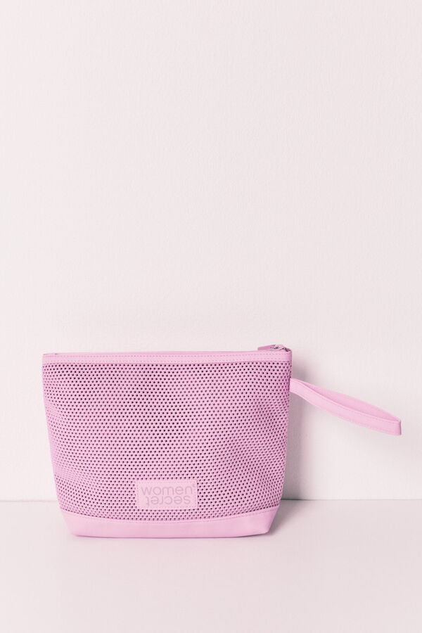 Women'secret SmileyWorld&reg; zip-up vanity case green