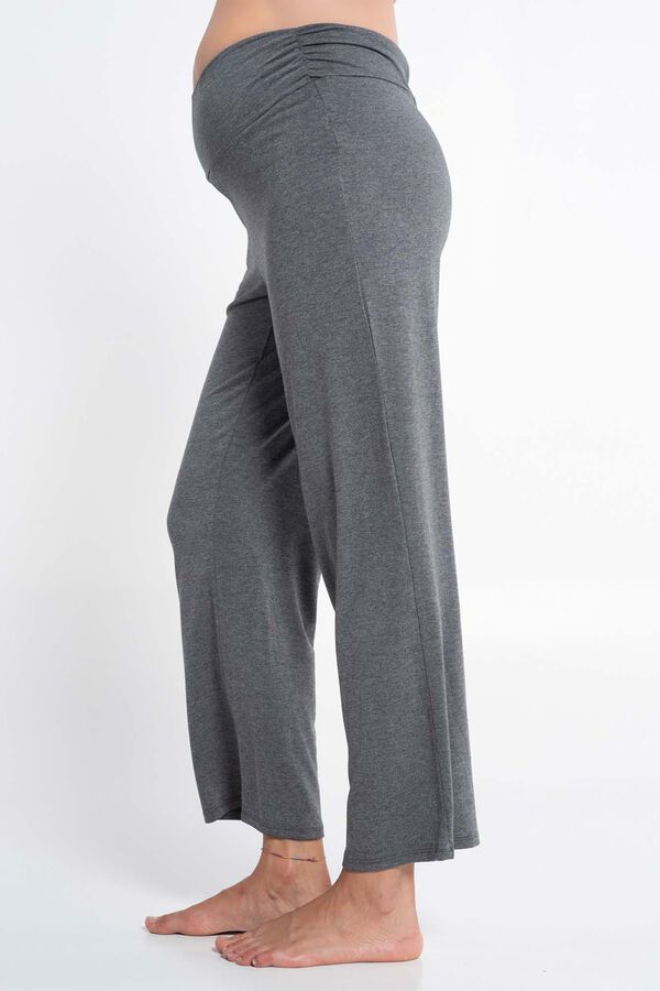 Ohma! Maternity knit wide leg trousers grey