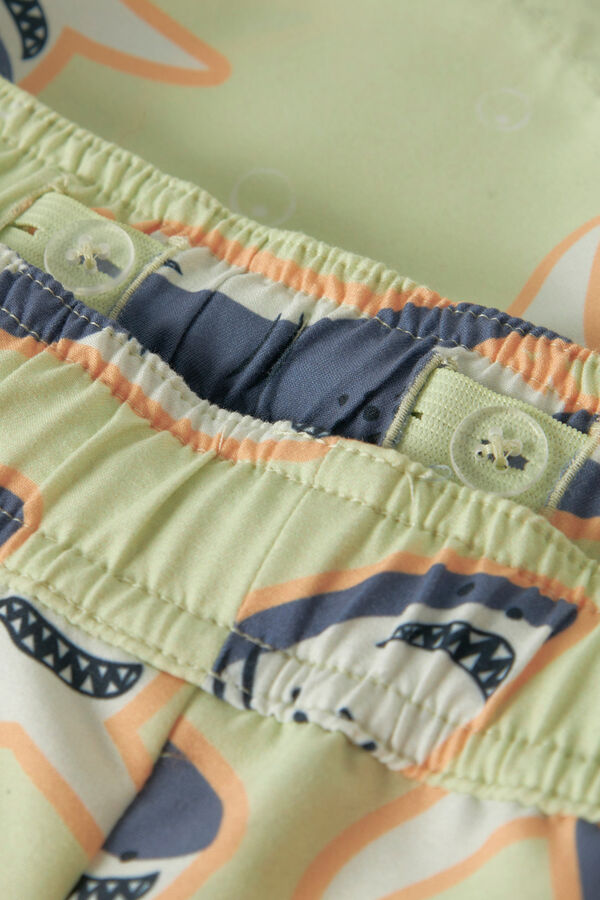 Name it Boy's shark print swimwear green