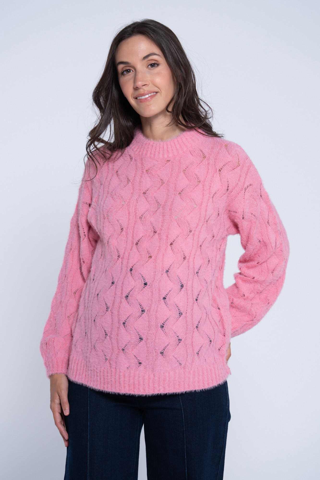 Ohma! Still-Pullover mit Fell