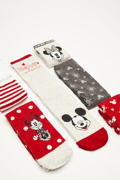 Womensecret Caja 6 calcetines Mickey Mouse estampado
