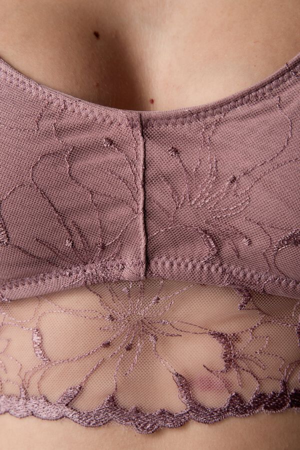 Black Limba Balconette bra Agnes pink