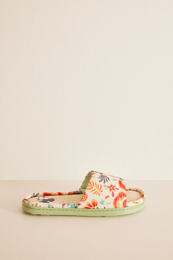 Womensecret Sobne papuče sa tropskim dezenom Print