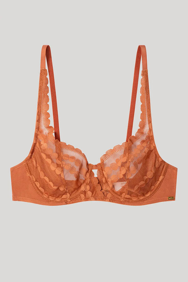 Gisela Balconette melltartó szivacs nélkül rávasalt mintás