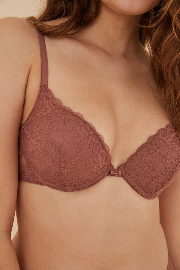 Lace Bras Brown, Bras for Large Breasts