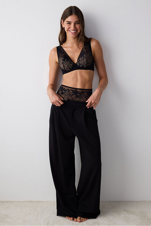 Penti Calcinha alta preto