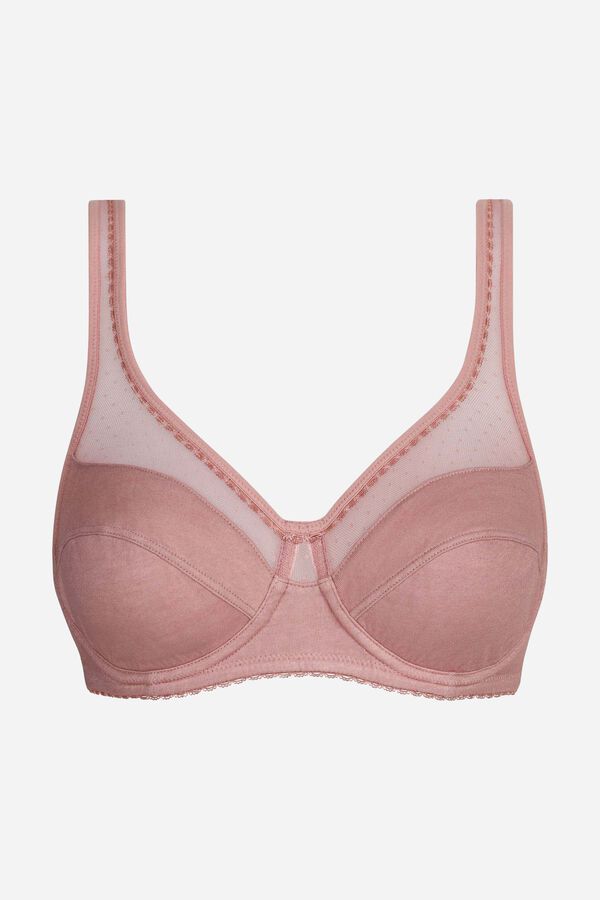 DIM Generous underwired full cup bra rose