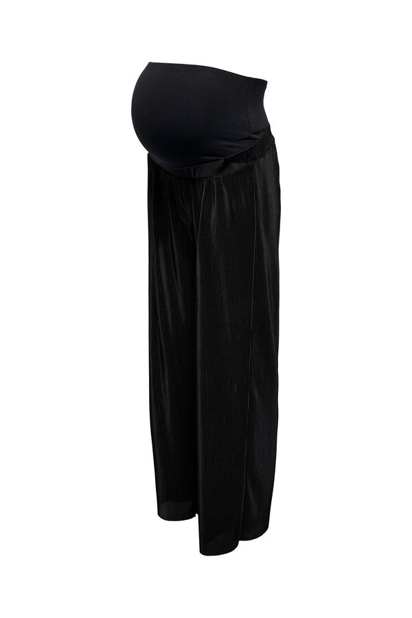Womensecret Pleated maternity trousers Crna