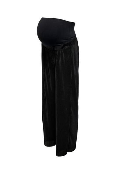 Womensecret Pleated maternity trousers Schwarz