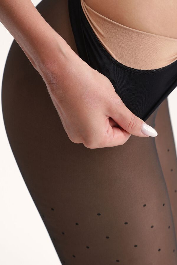 DIM Meia polar DIM Thermo Chaud & Transparent preto