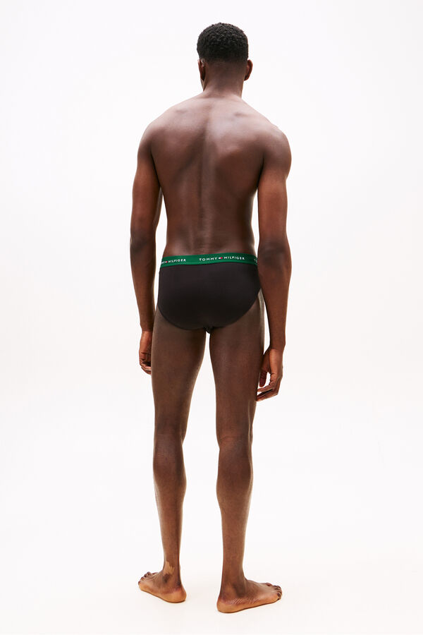 Tommy Jeans Pacote com 3 Cuecas de Algodão preto