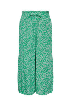Womensecret Pantalón en forma de culotte verde