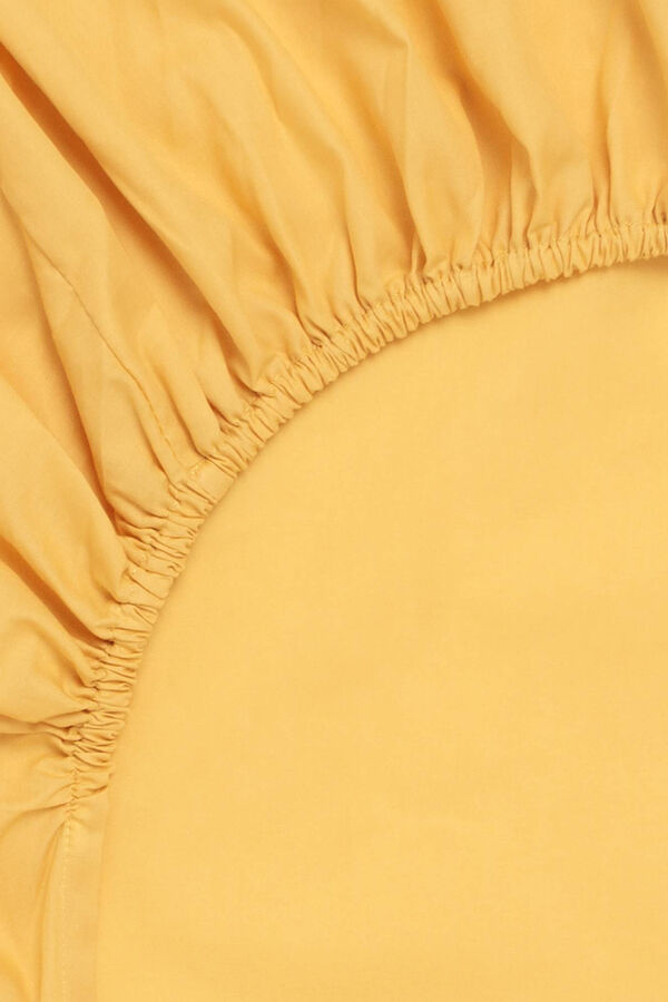 Womensecret Bajera algodón orgánico. Cama 180-200cm. amarillo