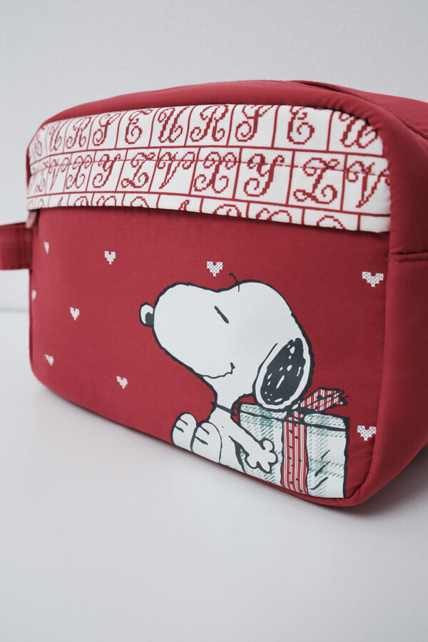 Women'secret Red Snoopy medium vanity case red