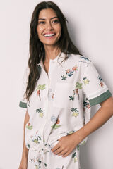 Women'secret Little Miss&trade; short classic pyjamas beige