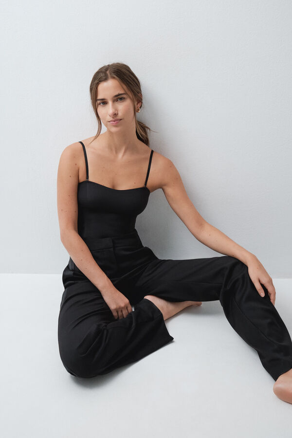 Women'secret Black microfibre bandeau body black