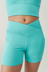 Born Living Yoga Short Seia Capri Blue turquesa
