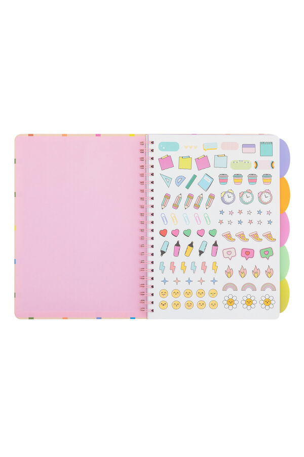 Mr. Wonderful Libreta A4 con interior a cuadros - Dreaming, creating, shining estampado