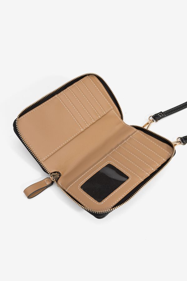 Vilanova Crni elegantni novčanik za kovanice Crna