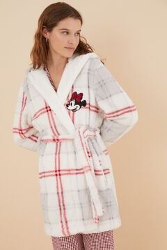 Womensecret Hooded Minnie Mouse robe brown