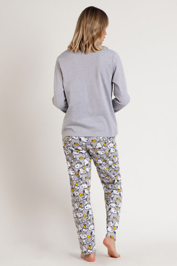 Admas Pijama Family Snoopy Funny para mujer&nbsp; gris