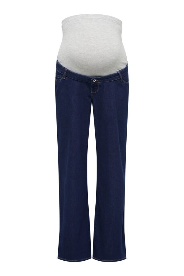 Only Maternity Wide leg maternity jeans blue