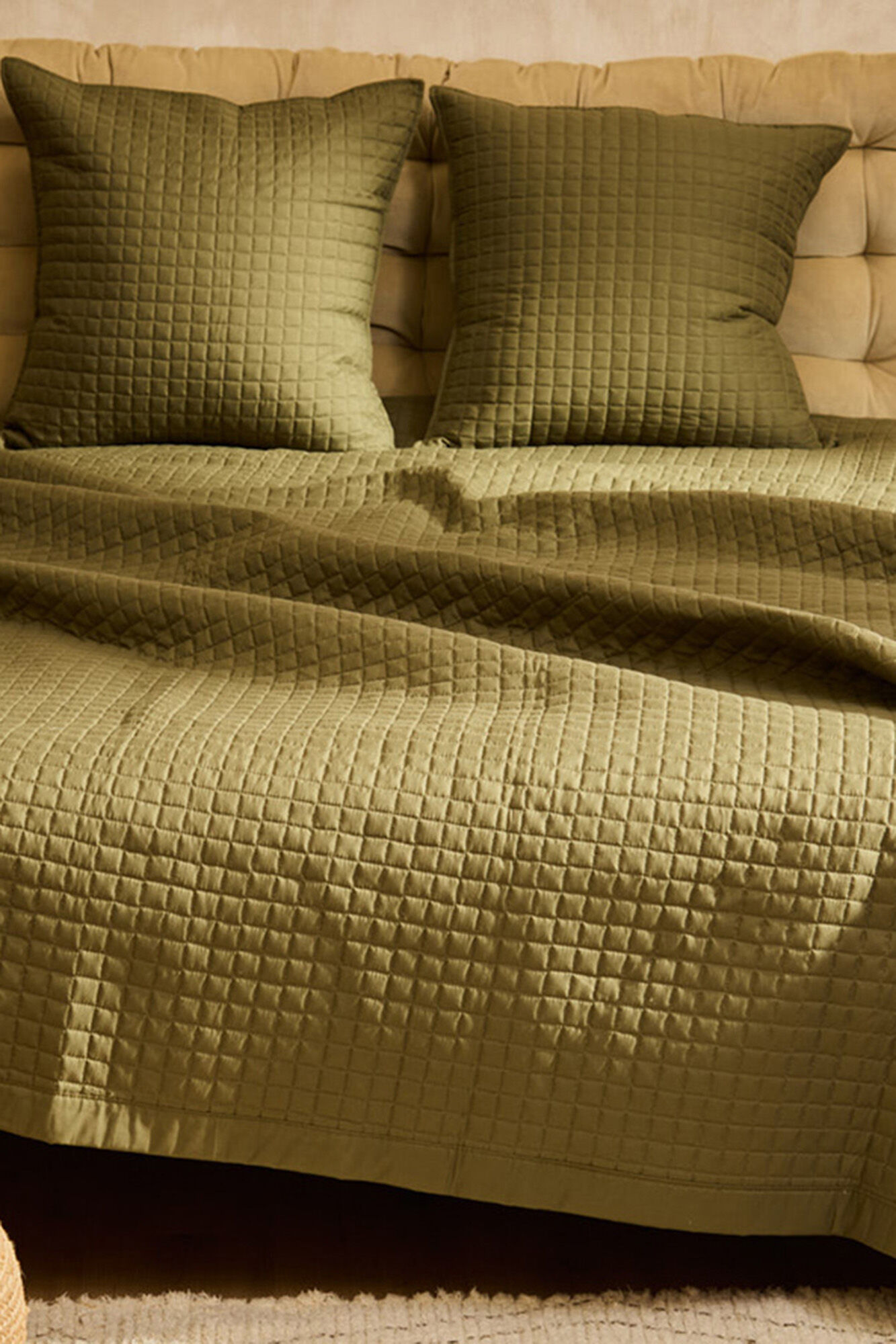 Calma House Leichte Bettdecke Narbonne gr&uuml;n