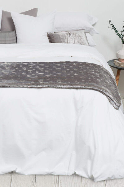 Womensecret Bettlaken Baumwollperkal. Bett 180-200 cm. Weiß