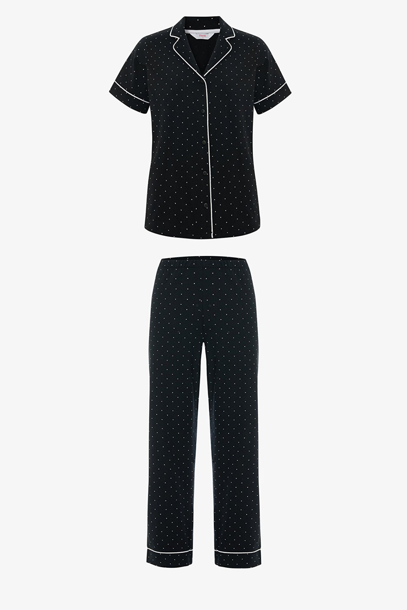 Penti Conjunto de pijama camisero lunares