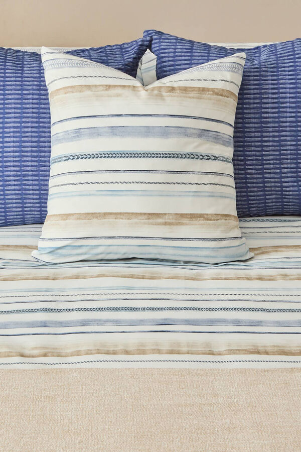 Womensecret Watercolour striped sheet bleu