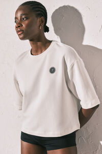 Women'secret T-shirt imprim&eacute; "Club del Mar" en molleton blanc