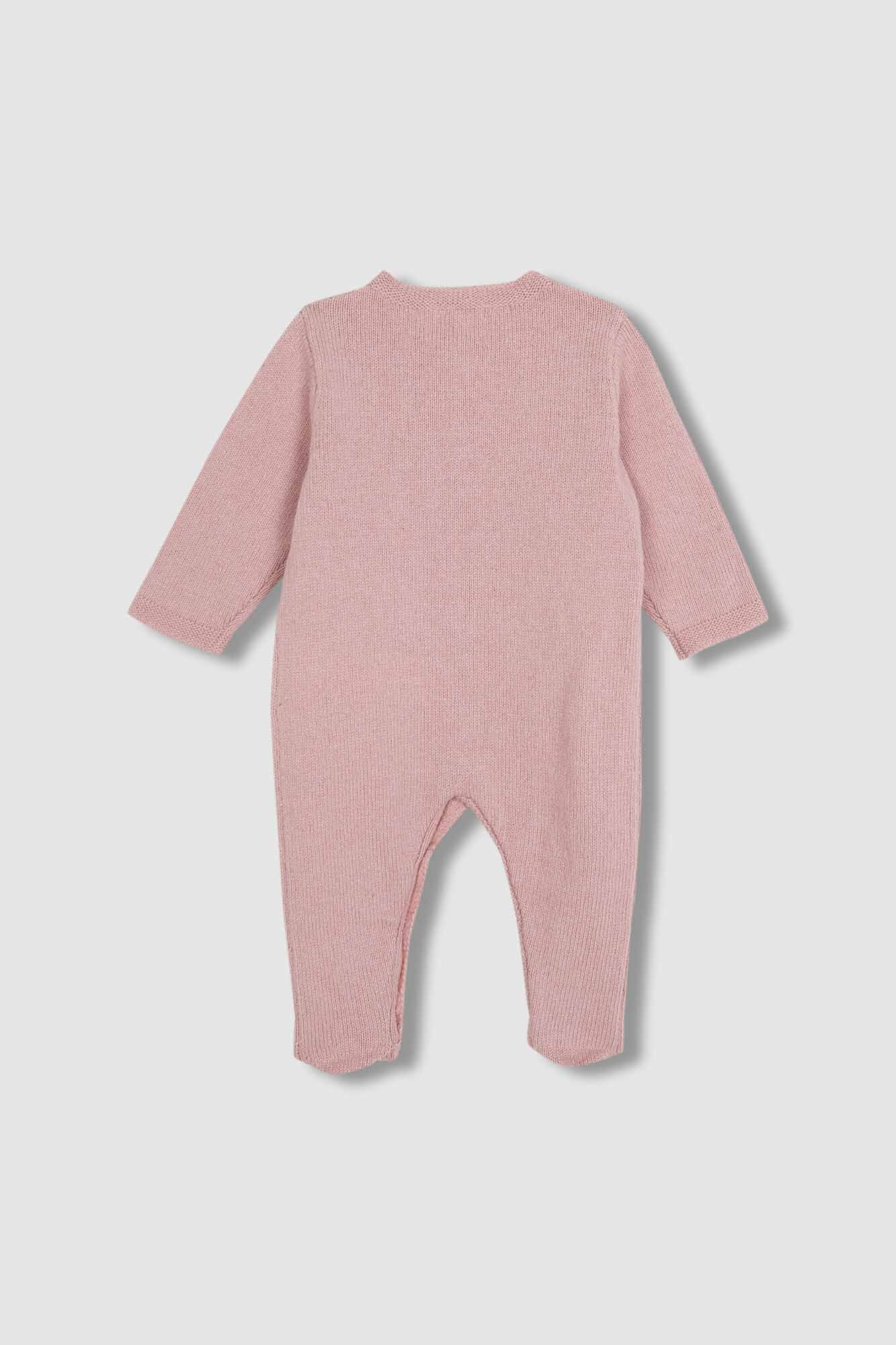 Gocco Pelele punto largo cambio de punto en el pecho rosa