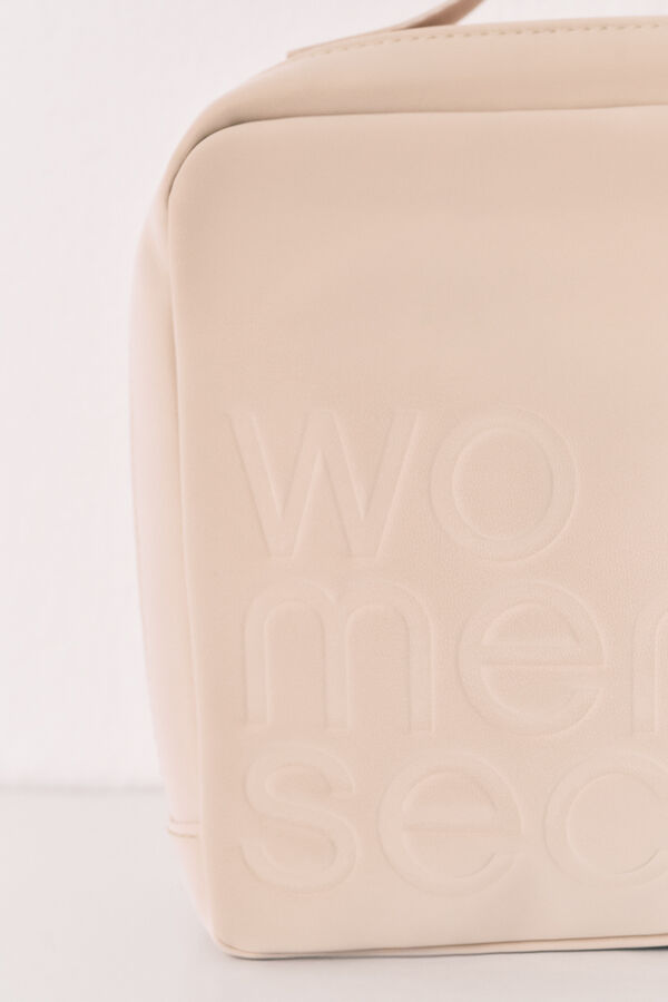 Women'secret Beige large vanity case nude
