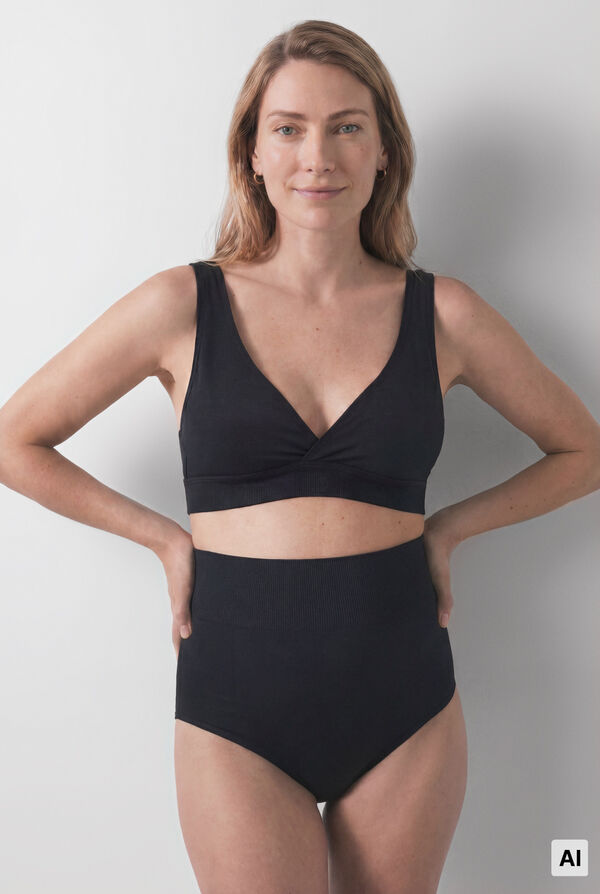 Women'secret Black halterneck maternity bra FANTASTIC black