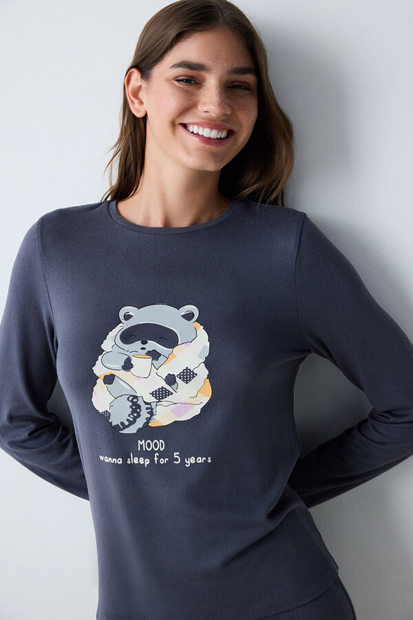 Penti Conjunto de pijama largo gris