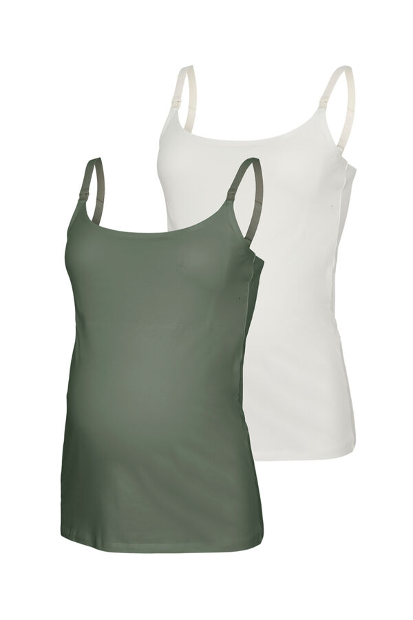 Mamalicious Breastfeeding vest top grey