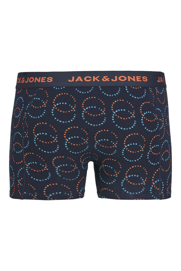 Jack & Jones Pack de 3 boxers combinados de algod&atilde;o azul