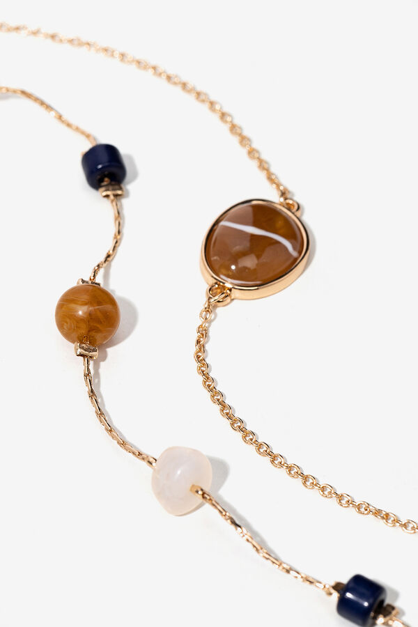 Vilanova Pack de duas pulseiras met&aacute;licas com aplica&ccedil;&otilde;es e contas acr&iacute;licas. Fechos ajust&aacute;veis. amarelo