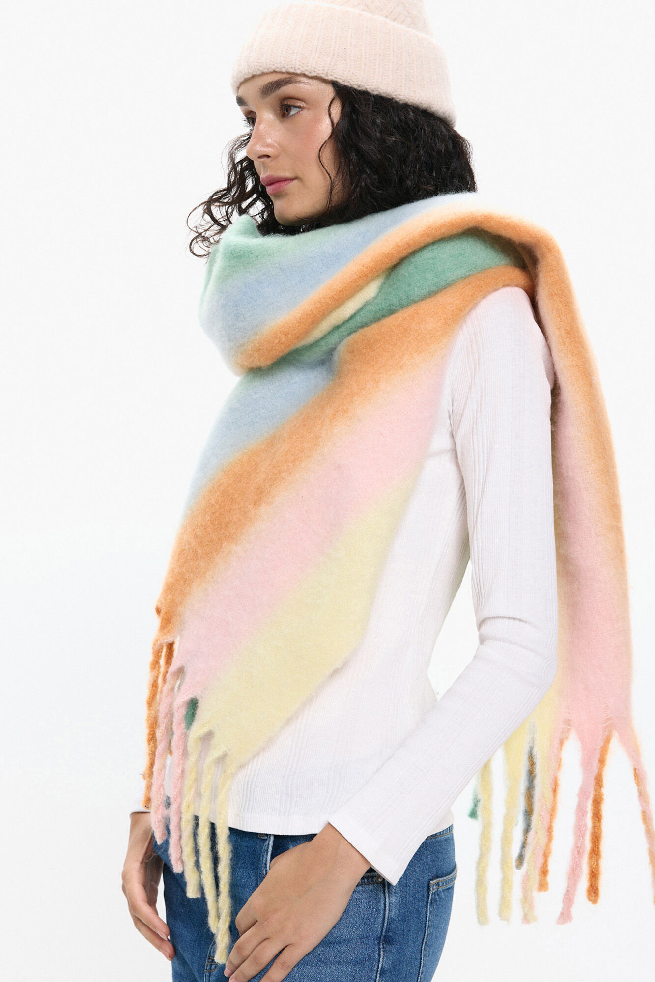 Pieces Degradierter Schal