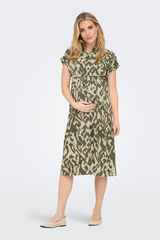 Only Maternity Vestido camisero maternity gris