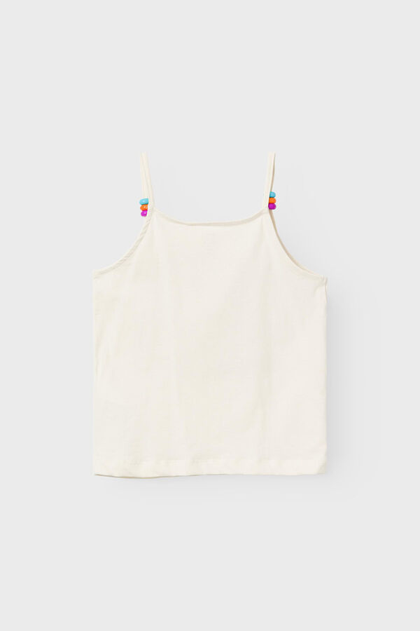 Womensecret Girl's sleeveless T-shirt Bijela