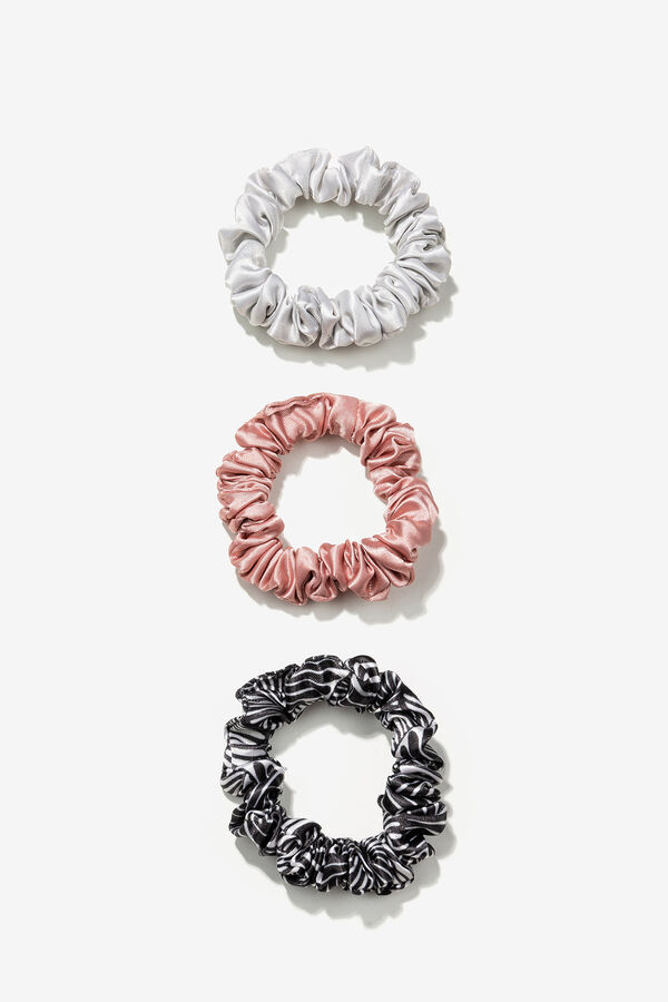 Vilanova Pack of 3 scrunchies rose