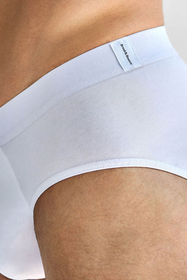 Bread & Boxers 3er-Pack wei&szlig;e Slips Wei&szlig;