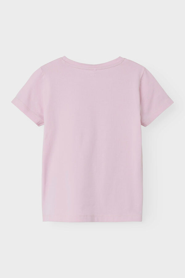 Womensecret Camiseta niña detalle 3D rosa