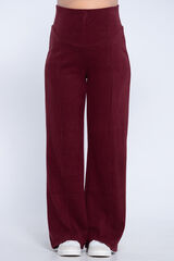Ohma! Maternity wide-knit trousers red