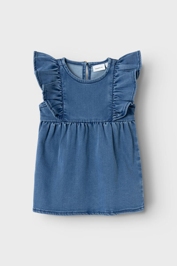 Name it Baby girls' denim dress blue