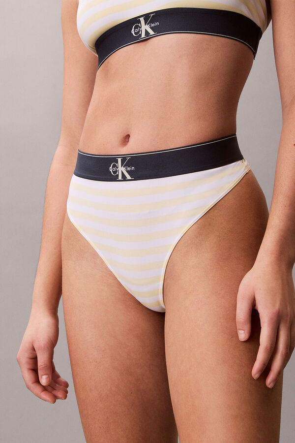 Calvin Klein Logo print thong printed