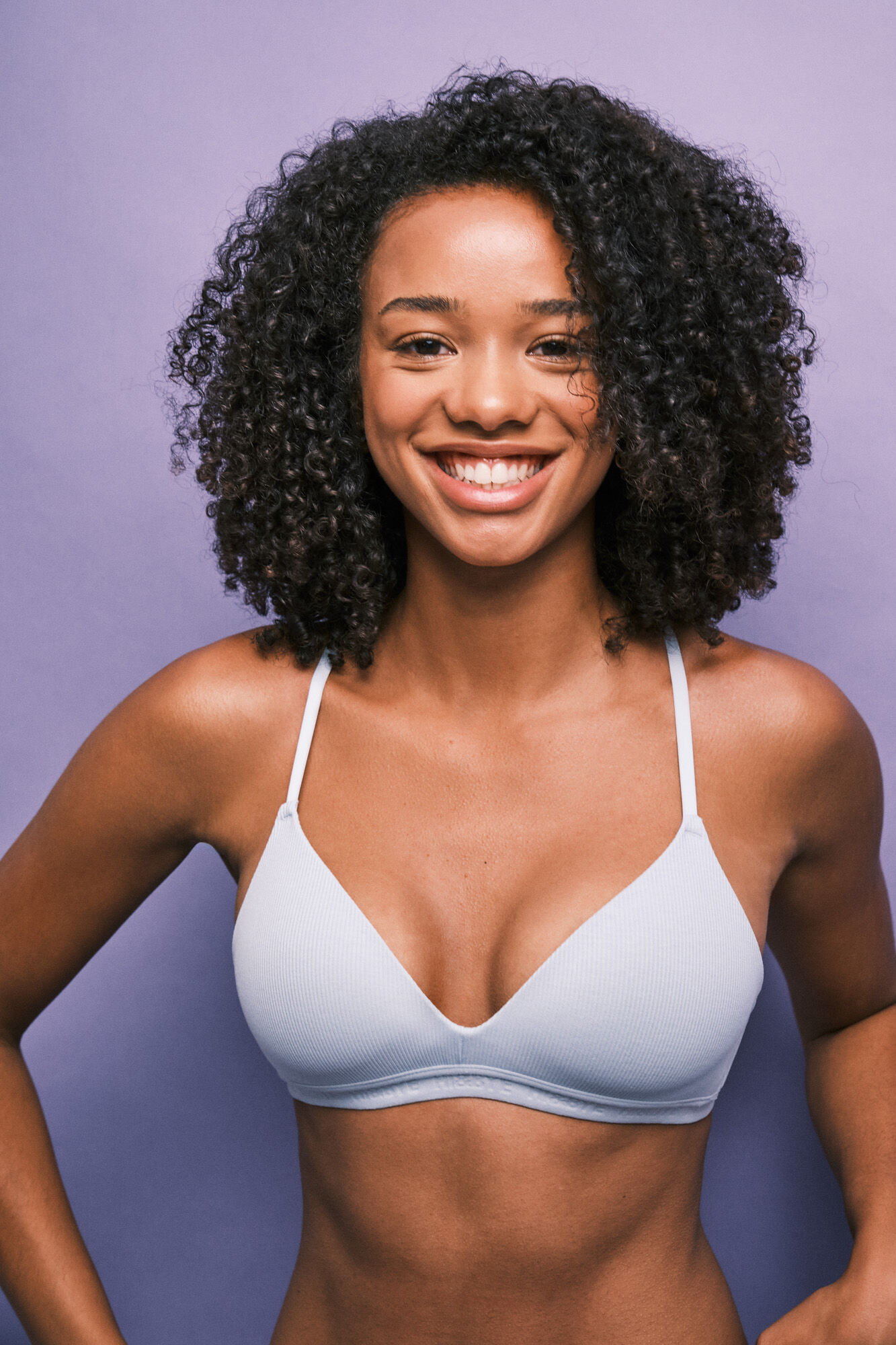 HI&BYE Green padded triangle bra