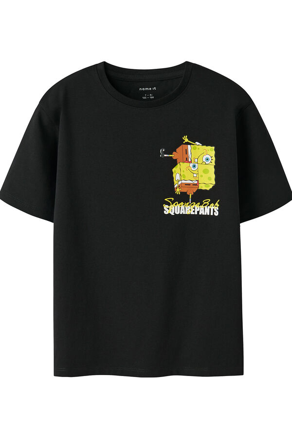 Name it Camiseta Bob Esponja negro